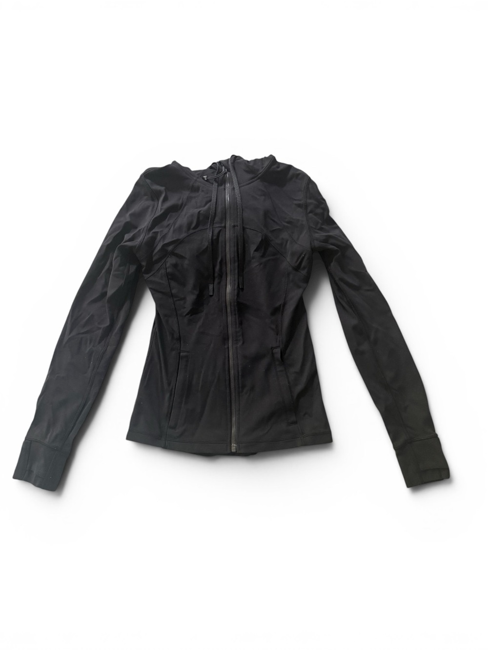 lululemon athletica Black Full-Zip Hooded Jacket